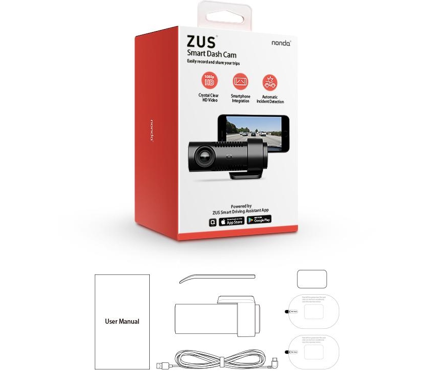 nonda zus 1080p car dvr smart dashcam