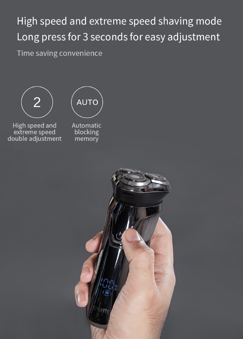 xiaomi soocas so white 3d smart electric waterproof shaver