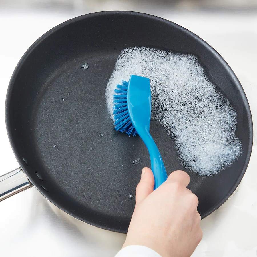 ikea antagen dish washing brush blue