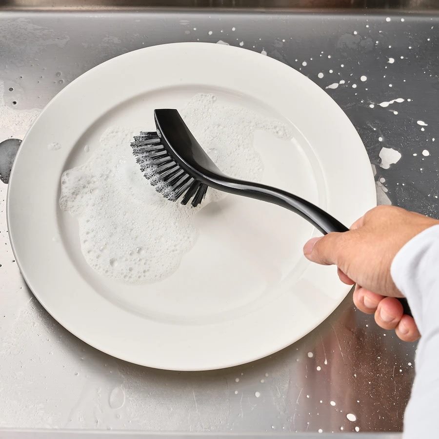 ikea antagen dish washing brush white