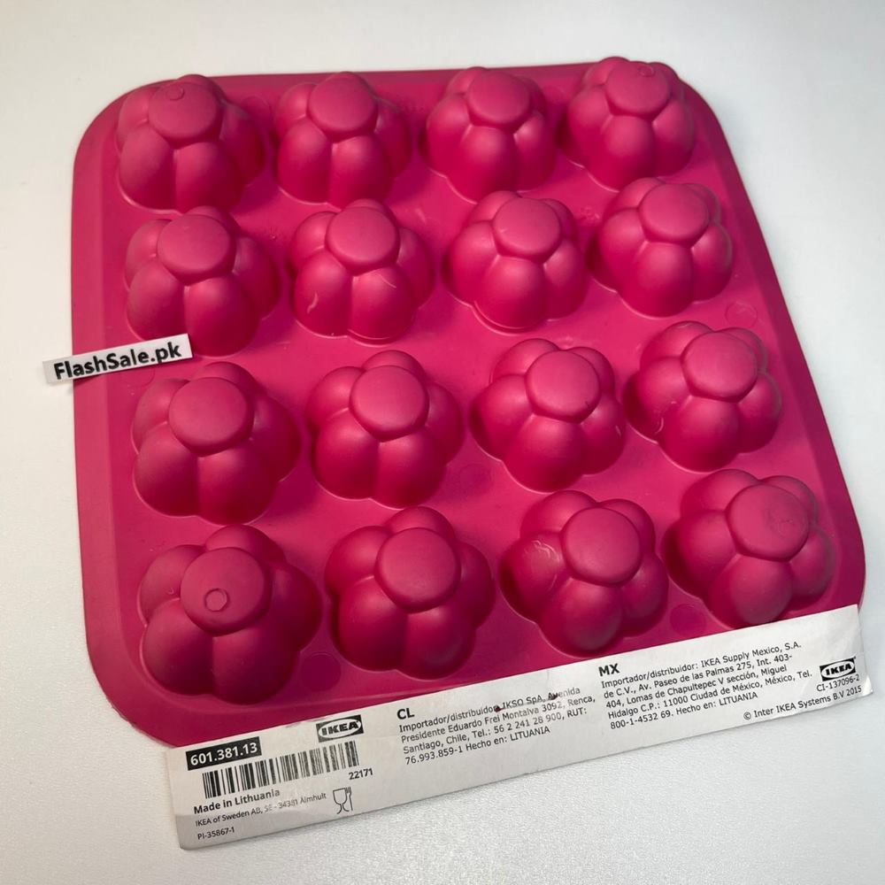 ikea plastis ice cube tray pink raspberry