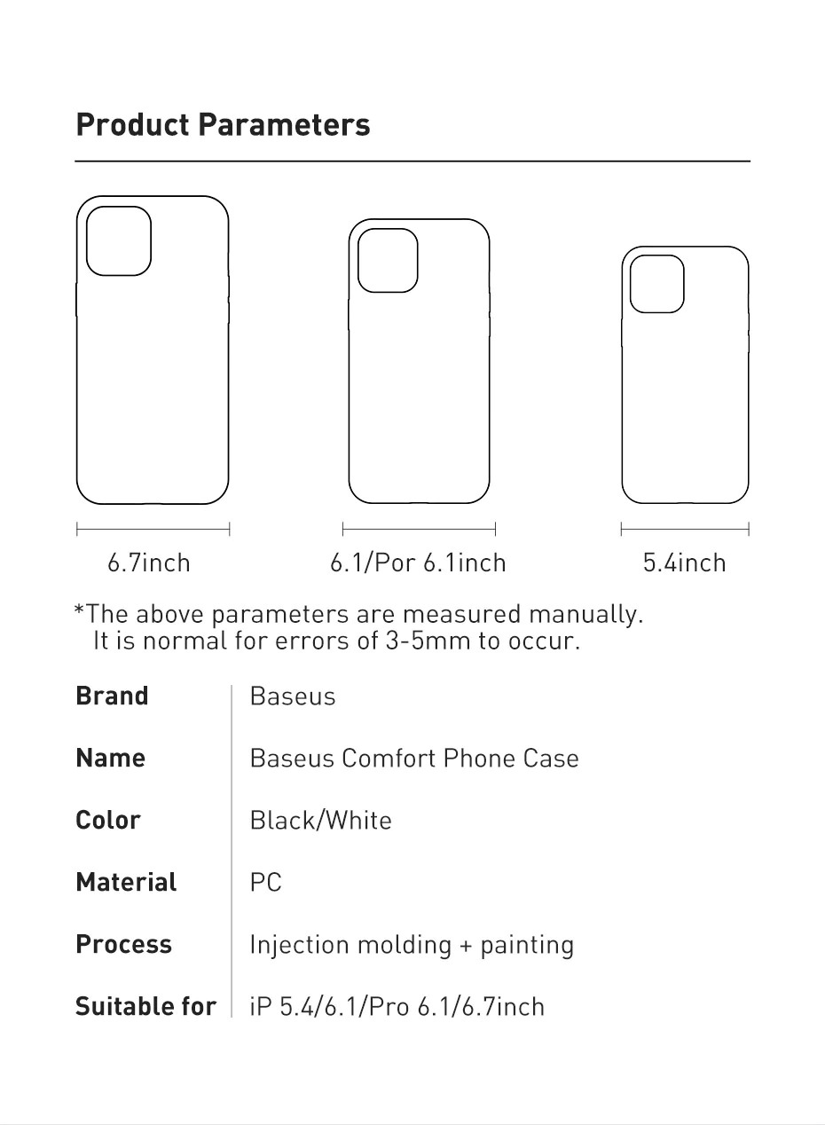 baseus anti-fingerprint frosted comfort phone case for iphone 12 pro max