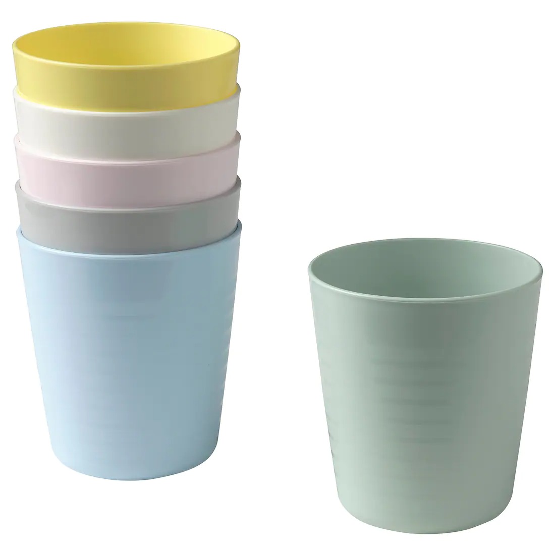 ikea kalas 6-piece mug set pastel colors
