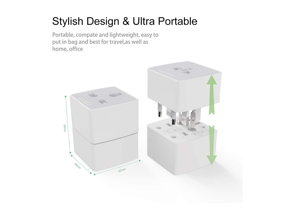 ldnio z4 6a multi-functional universal socket plug travel adapter