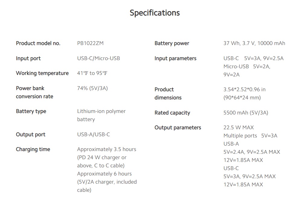 xiaomi mi 10000mah ultra compact two-way fast charge power bank 3