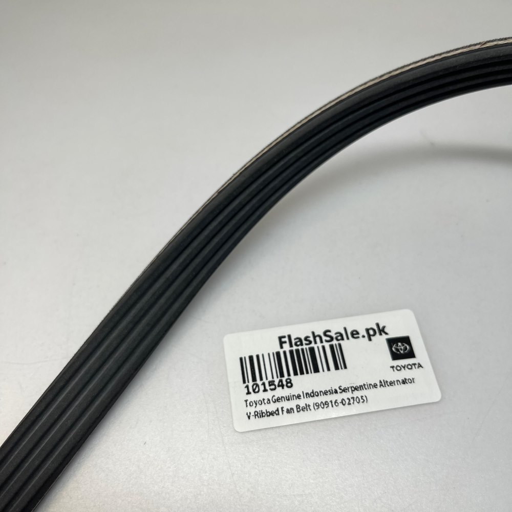 toyota genuine indonesia serpentine alternator v-ribbed fan belt 90916-02705