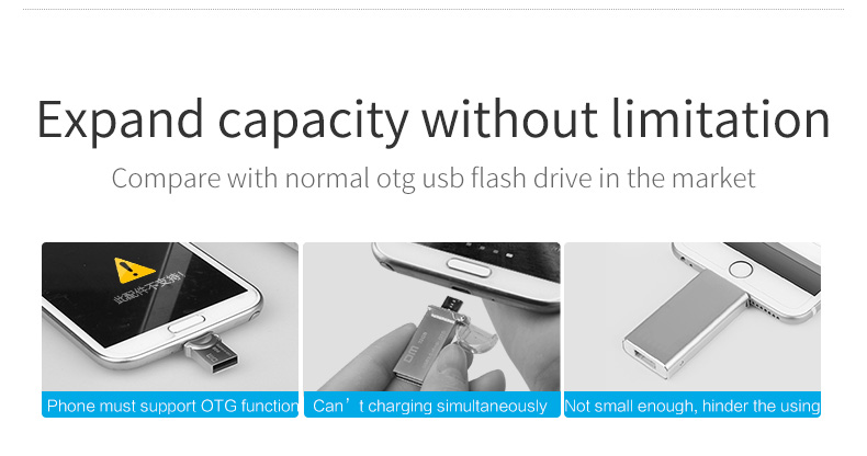 DM S1 WiFi USB Flash Drive for iPhone Android PC